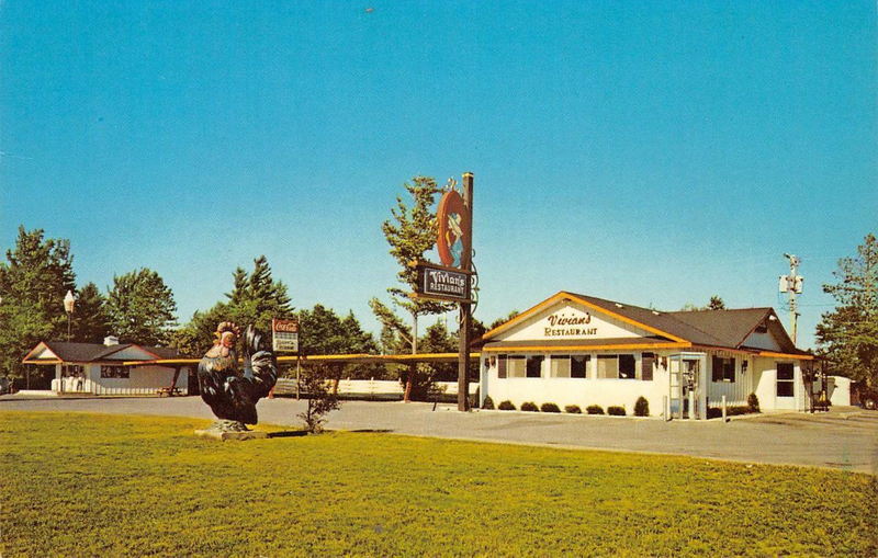 Vivians Restaurant - Vintage Postcard